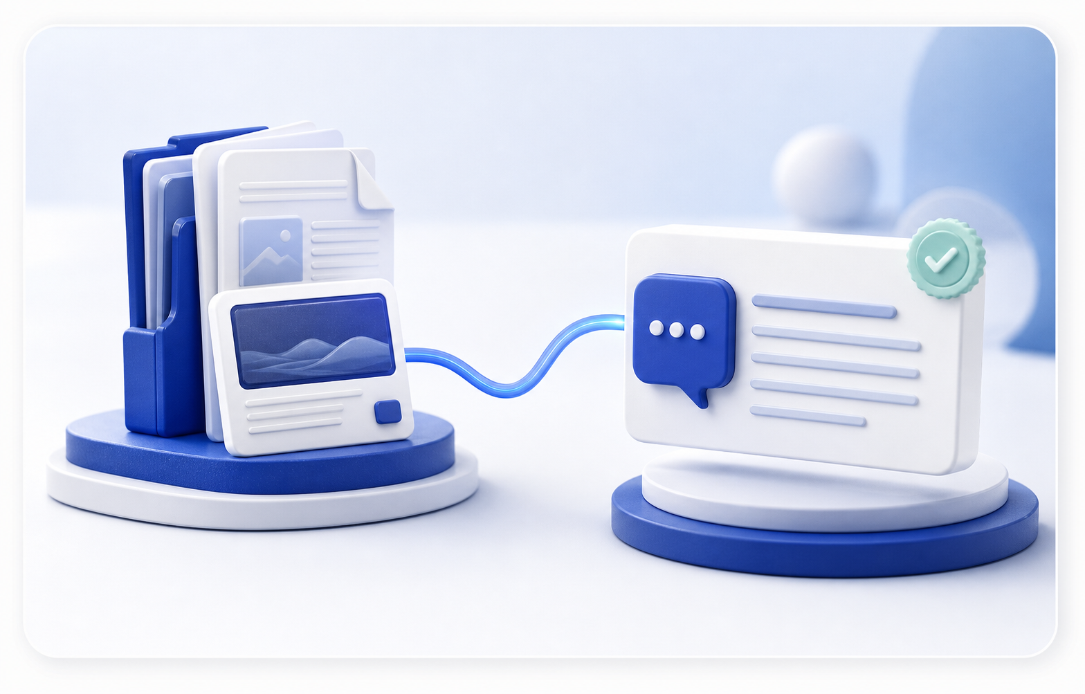 An inbox being sorted, labelled and flagged automatically